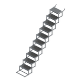 10 Step Bow to Beach Boat Ladder
