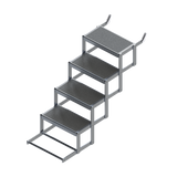 4 step bow to beach boat ladder