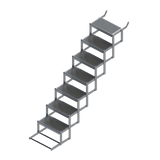 7 Step Bow to Beach Boat Ladder Extended